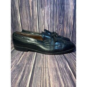 Allen Edmonds Manchester Wingtip Tassel Loafers Men's Size 12 D 8507 Black